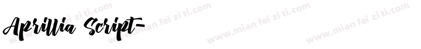 Aprillia Script字体转换